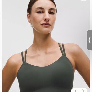 lululemon athletica like a cloud longline bra rainforest green  Sports Bra B/C